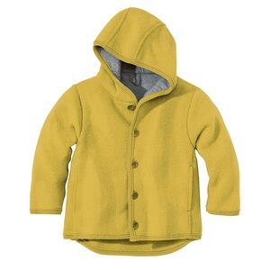 Unisex Disana wool jacket coat in curry (size 4-5 years)